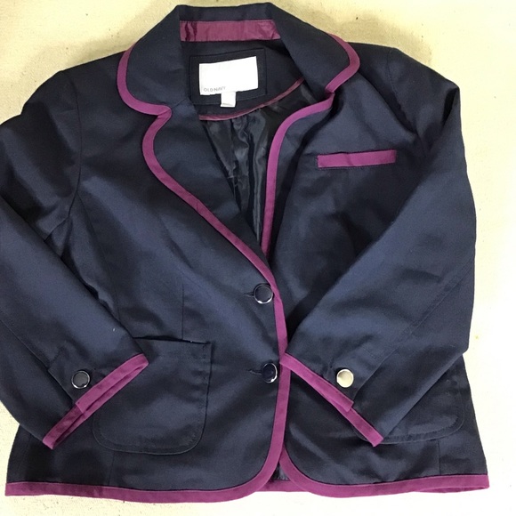 Old Navy Navy Blue with dark Purple trim Women Size Medium - Picture 2 of 9